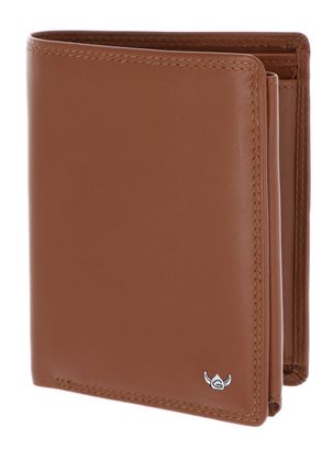 Golden Head Polo RFID Protect Kombischeintasche mit Riegel 1458 Cognac