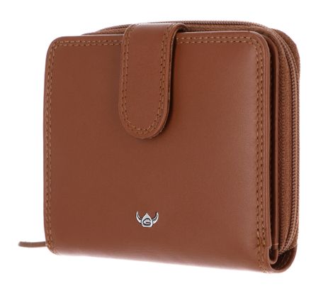 Golden Head Polo RFID Protect Minibörse mit Riegel 1006 Cognac