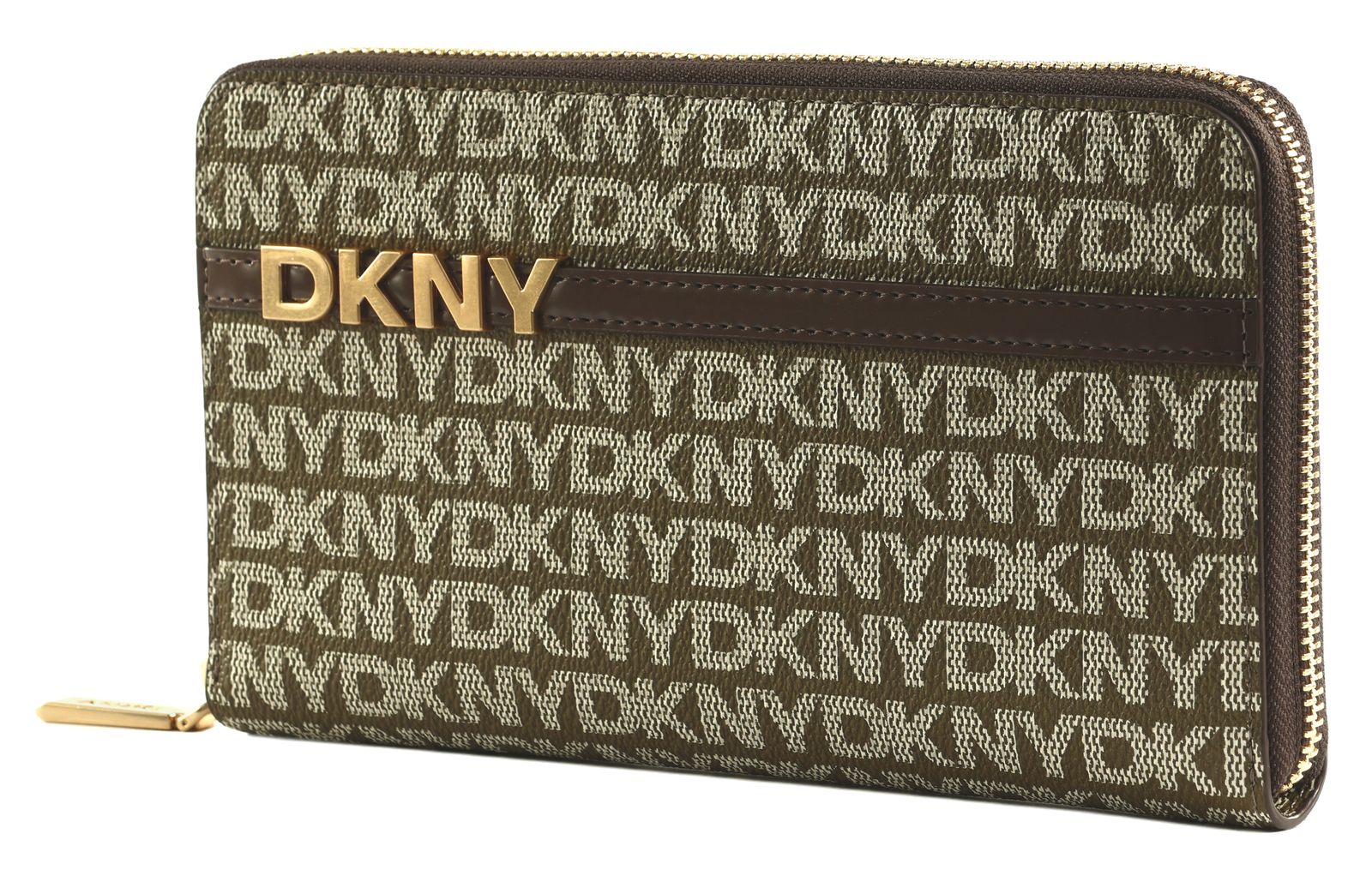 DKNY Avril Zip Around Wallet Chino / Chocolate
