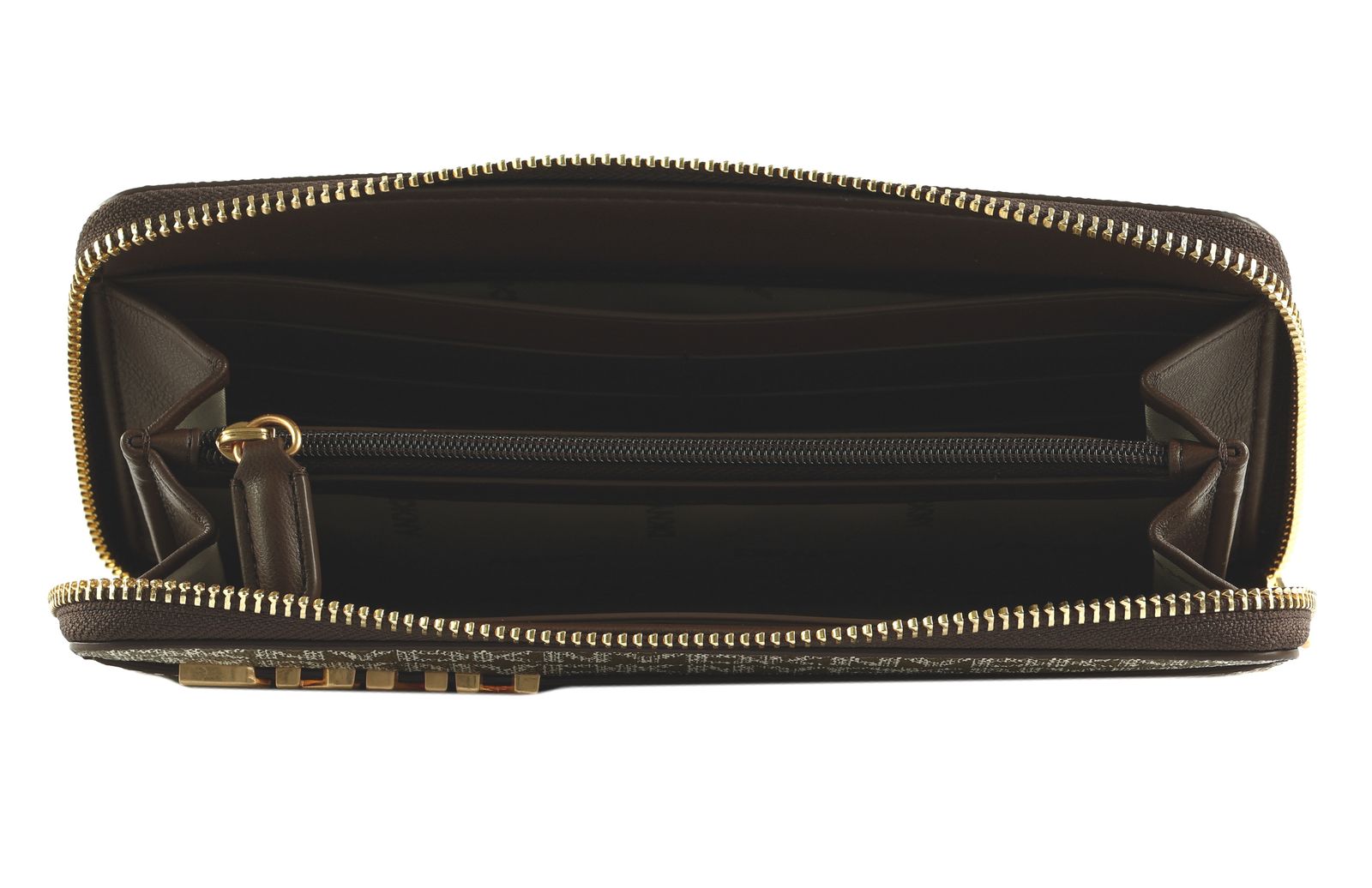 DKNY Avril Zip Around Wallet Chino / Chocolate DKNY Avril Zip Around Wallet Chino / Chocolate