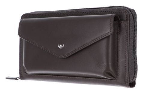 Golden Head Polo RFID Protect RV-Damenbörse 2830 Dunkelbraun