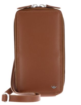 Golden Head Polo RFID Protect Handy-RV-Umhängetasche 4046 Cognac