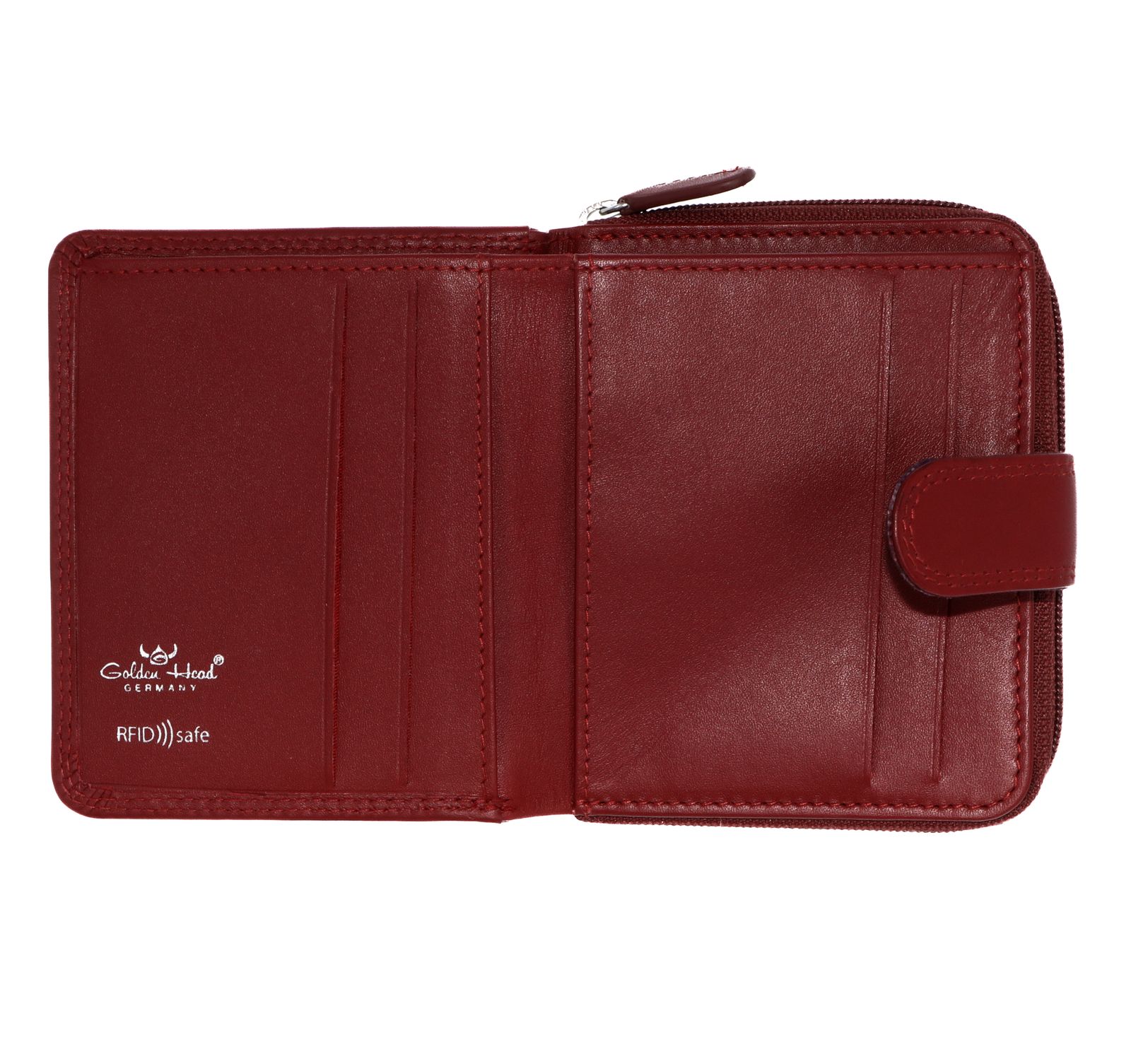 Golden Head Polo RFID Protect Minibörse mit Riegel 1006 Rot Golden Head Polo RFID Protect Minibörse mit Riegel 1006 Rot