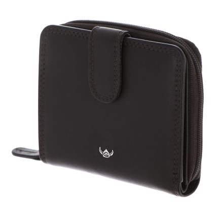 Golden Head Polo RFID Protect Minibörse mit Riegel 1006 Dunkelbraun