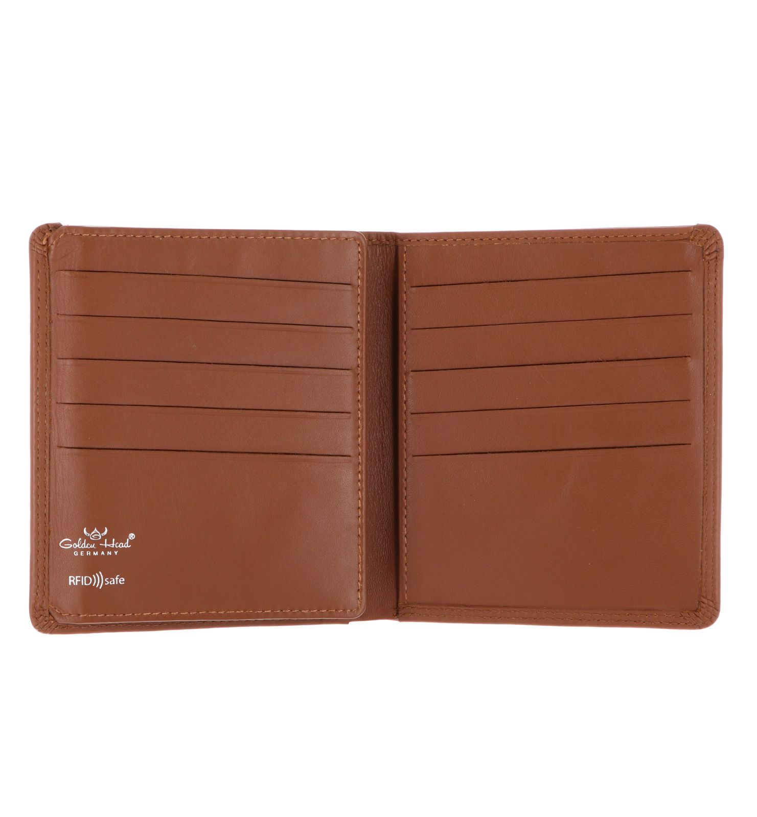 Golden Head Polo RFID Protect Kombischeintasche ohne Münzfach 1255 Cognac Golden Head Polo RFID Protect Kombischeintasche ohne Münzfach 1255 Cognac