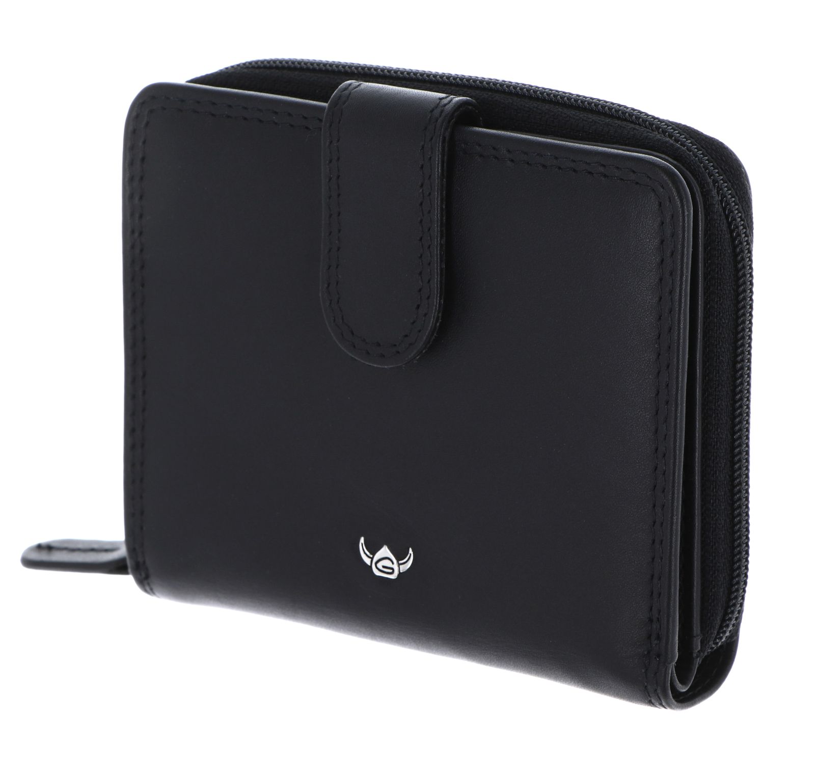 Golden Head Polo RFID Protect Minibörse mit Riegel 1006 Schwarz
