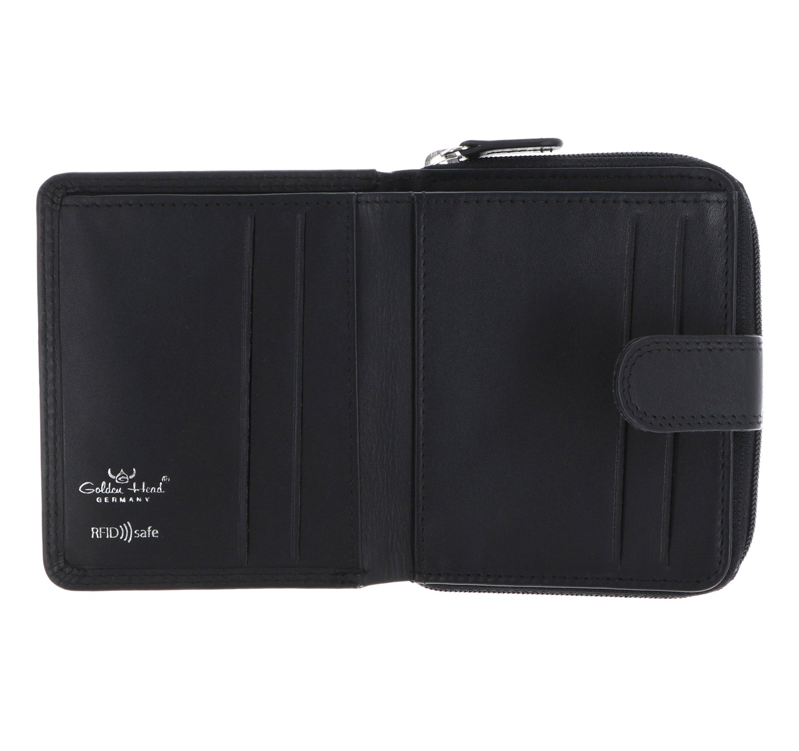 Golden Head Polo RFID Protect Minibörse mit Riegel 1006 Schwarz Golden Head Polo RFID Protect Minibörse mit Riegel 1006 Schwarz