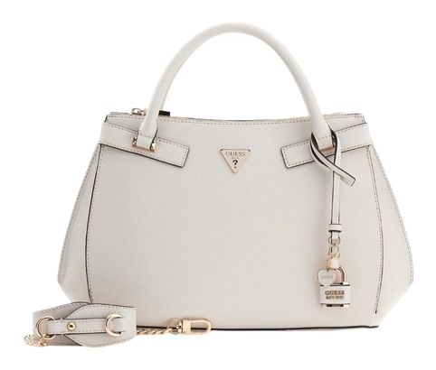 GUESS Serenova Girlfriend Satchel Cream White