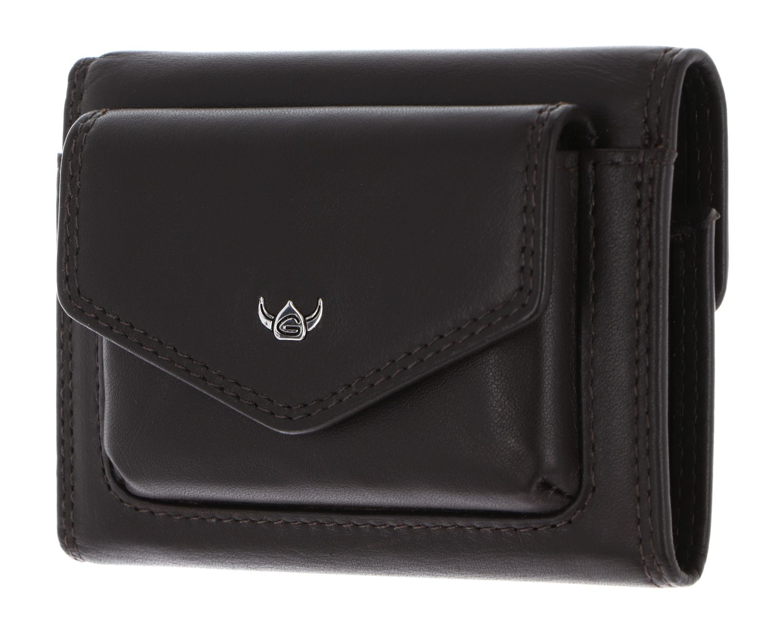 Golden Head Polo RFID Protect Minischeintasche 1079 Dunkelbraun