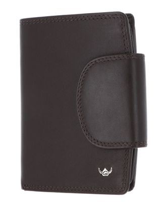 Golden Head Polo RFID Protect Kombischeintasche mit Riegel 1439 Dunkelbraun