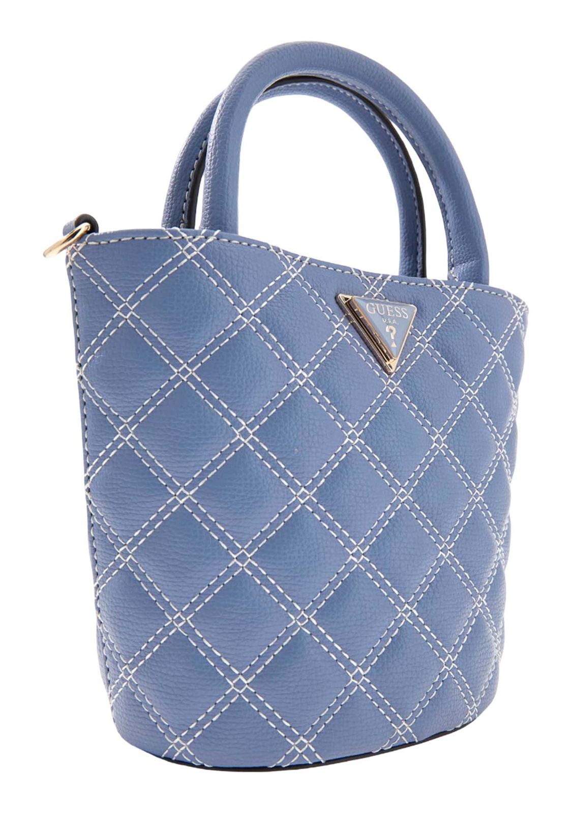 GUESS Giully II Mini Tote Grey Blue GUESS Giully II Mini Tote Grey Blue