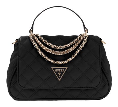 GUESS Giully II Top Handle Flap Bag Black