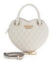 GUESS Atabey Heart Bag Cream White