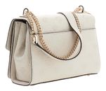 GUESS Cresidia II Convertible Xbody Flap Bag Cream White Logo