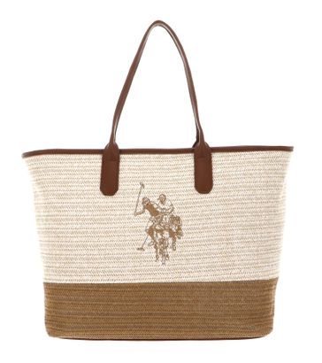 U.S. POLO ASSN. Pool Party Shopping Bag L Natural