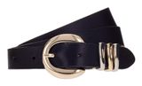 b.belt Valeria 25mm Leather Belt W85 Black b.belt Valeria 25mm Leather Belt W85 Black