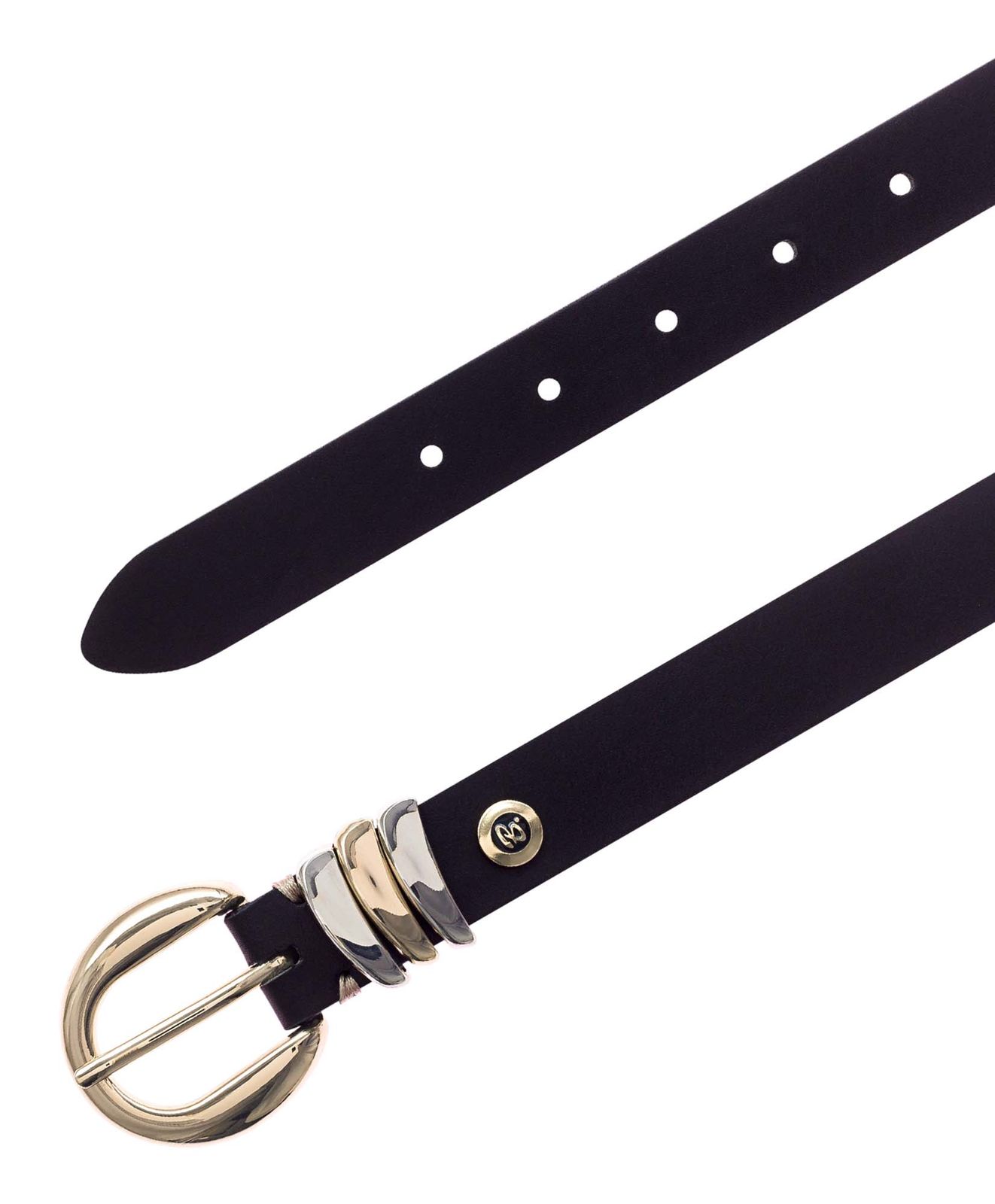 b.belt Valeria 25mm Leather Belt W65 Black b.belt Valeria 25mm Leather Belt W65 Black