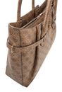 GUESS Yesba Girlfriend Satchel Bag Latte Logo