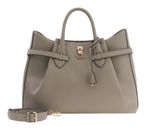 GUESS Yesba Girlfriend Satchel Bag Dark Taupe