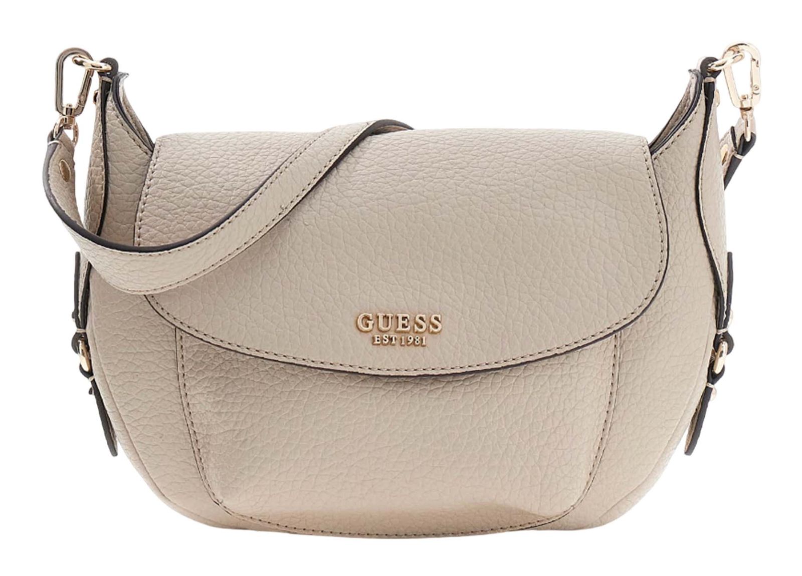 GUESS Marsha Flap Shoulder Bag Light Taupe GUESS Marsha Flap Shoulder Bag Light Taupe