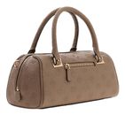 GUESS Cresidia II Box Satchel Dark Taupe Logo GUESS Cresidia II Box Satchel Dark Taupe Logo