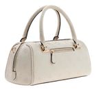 GUESS Cresidia II Box Satchel Cream White Logo