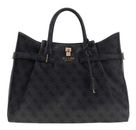 GUESS Yesba Girlfriend Satchel Bag Coal Logo