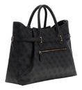 GUESS Yesba Girlfriend Satchel Bag Coal Logo