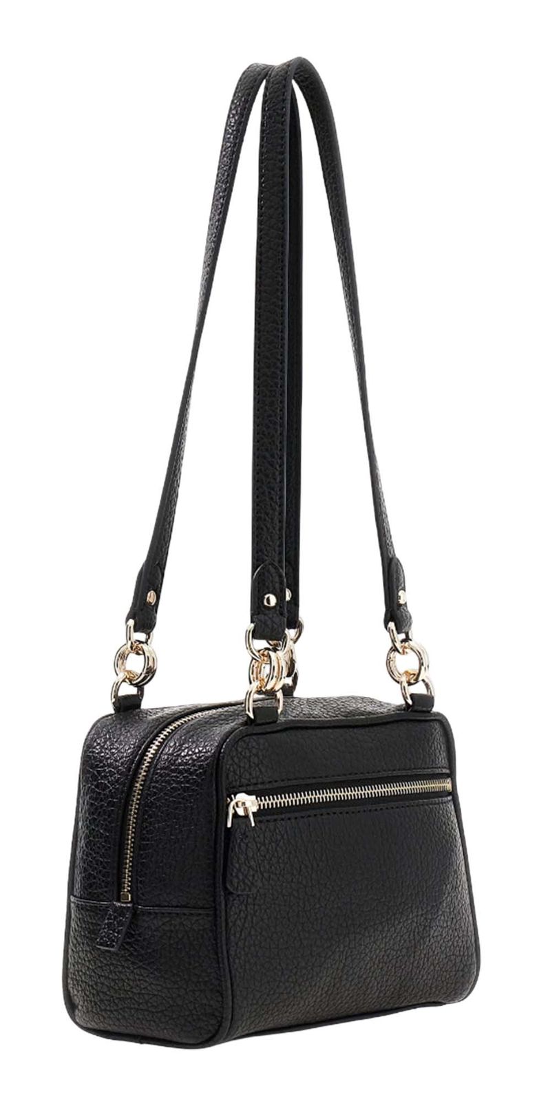 GUESS Marsha Box Shoulder Bag Black GUESS Marsha Box Shoulder Bag Black