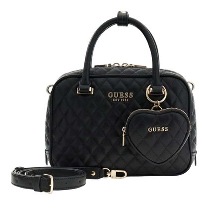 GUESS Atabey Box Satchel Black