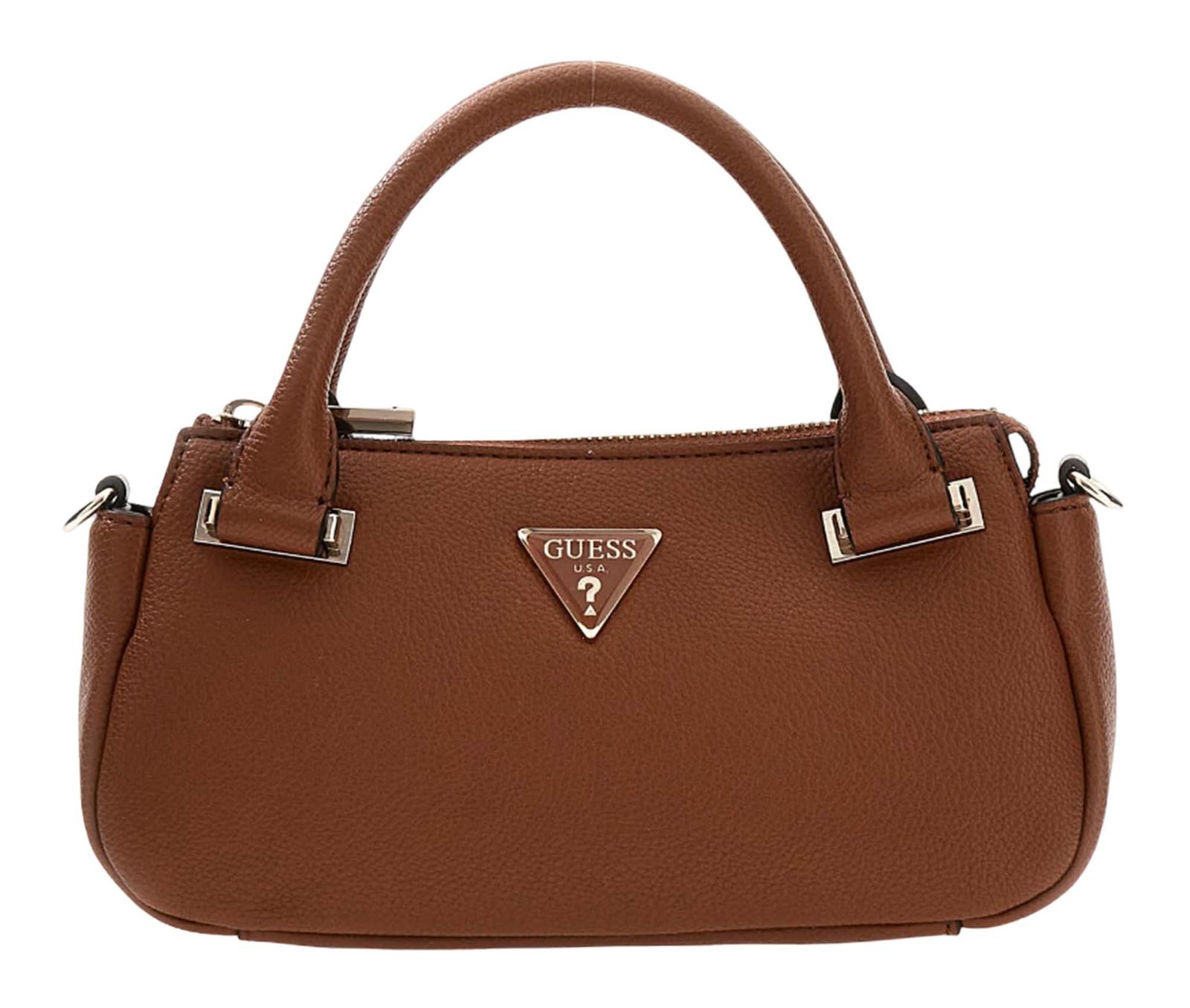 GUESS Evie Mini Satchel Cognac GUESS Evie Mini Satchel Cognac