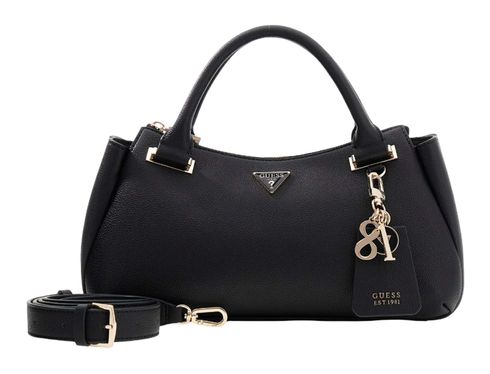 GUESS Evie Triple Compartment Satchel Bag Black