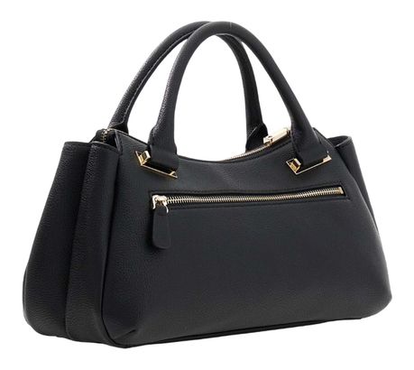 GUESS handbag Evie Triple Compartment Satchel Bag Black | Buy bags