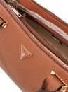 GUESS Evie Triple Compartment Satchel Bag Cognac GUESS Evie Triple Compartment Satchel Bag Cognac