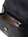 GUESS Karnilla Flap Shoulder Bag Coal Logo