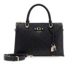 GUESS Dita Multi Compartment Satchel Black Logo