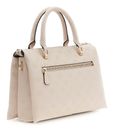 GUESS Dita Multi Compartment Satchel Light Taupe Logo