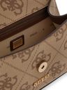 GUESS Karnilla Flap Shoulder Bag Latte Logo / Brown