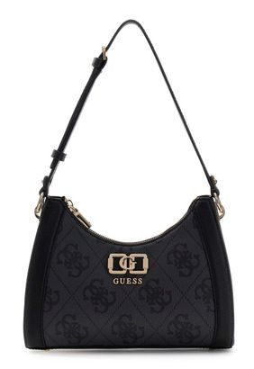 GUESS Karnilla Logo Shoulder Bag Coal Logo