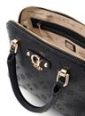 GUESS Dita Dome Satchel Bag Black Logo