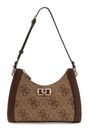 GUESS Karnilla Logo Shoulder Bag Latte Logo / Brown