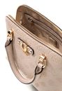 GUESS Dita Dome Satchel Bag Light Taupe Logo