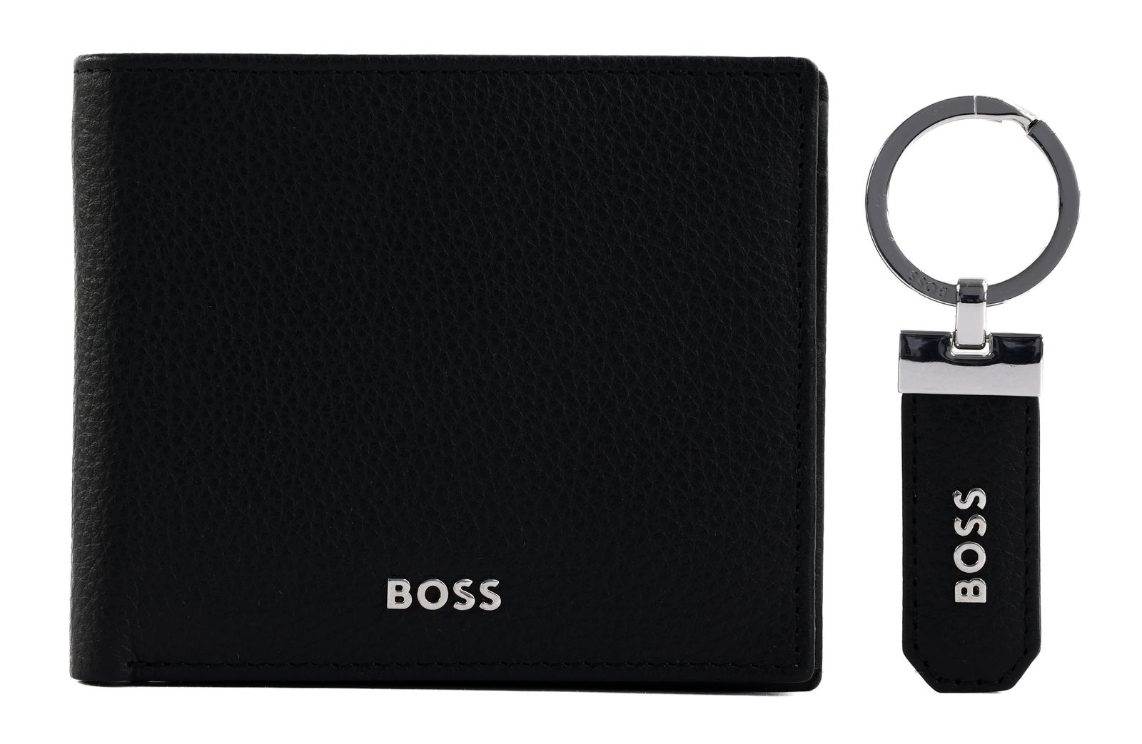 HUGO BOSS Gift Set Bifold Wallet / Keyring Black