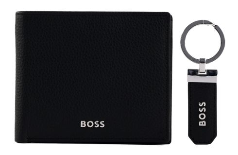 HUGO BOSS Gift Set Bifold Wallet / Keyring Black