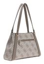 GUESS Karnilla Logo Girlfriend Carryall Dark Taupe Logo