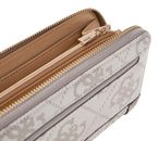 GUESS Karnilla Logo Large Zip Around Wallet L Dark Taupe Logo