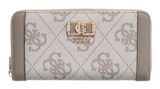 GUESS Karnilla Logo Large Zip Around Wallet L Dark Taupe Logo