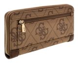 GUESS Karnilla Logo Large Zip Around Wallet L Latte Logo / Brown