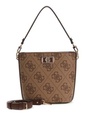 GUESS Karnilla Logo Bucket Latte Logo / Brown