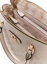 GUESS Dita Multi Compartment Satchel Light Taupe Logo